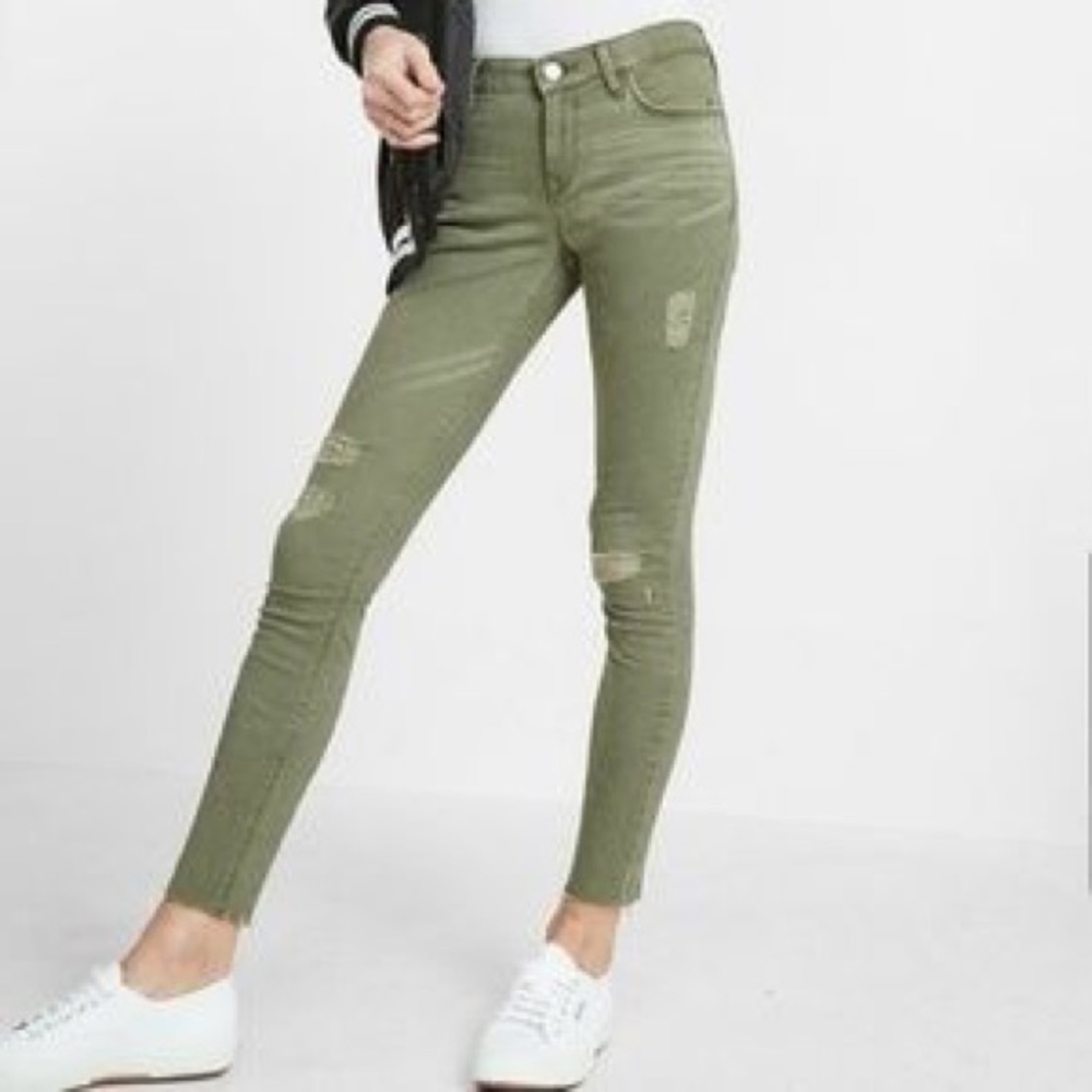 Express cropped jeans